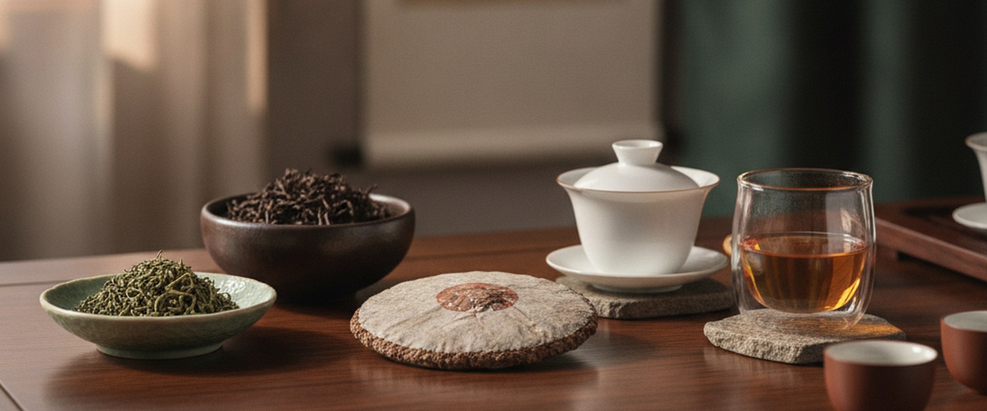 Types of Chinese tea — green, black, pu-erh